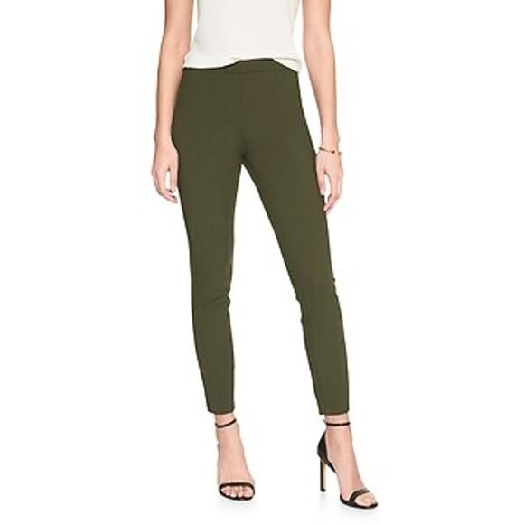 Banana Republic Army Green Devon Leggings Pants | Women's 6 - Picture 1 of 12